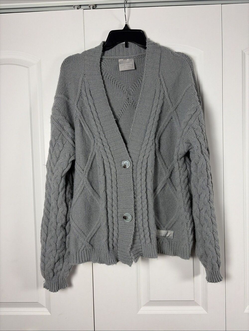 Taylor Swift The Tortured Poets Department Gray Cardigan Size M/L